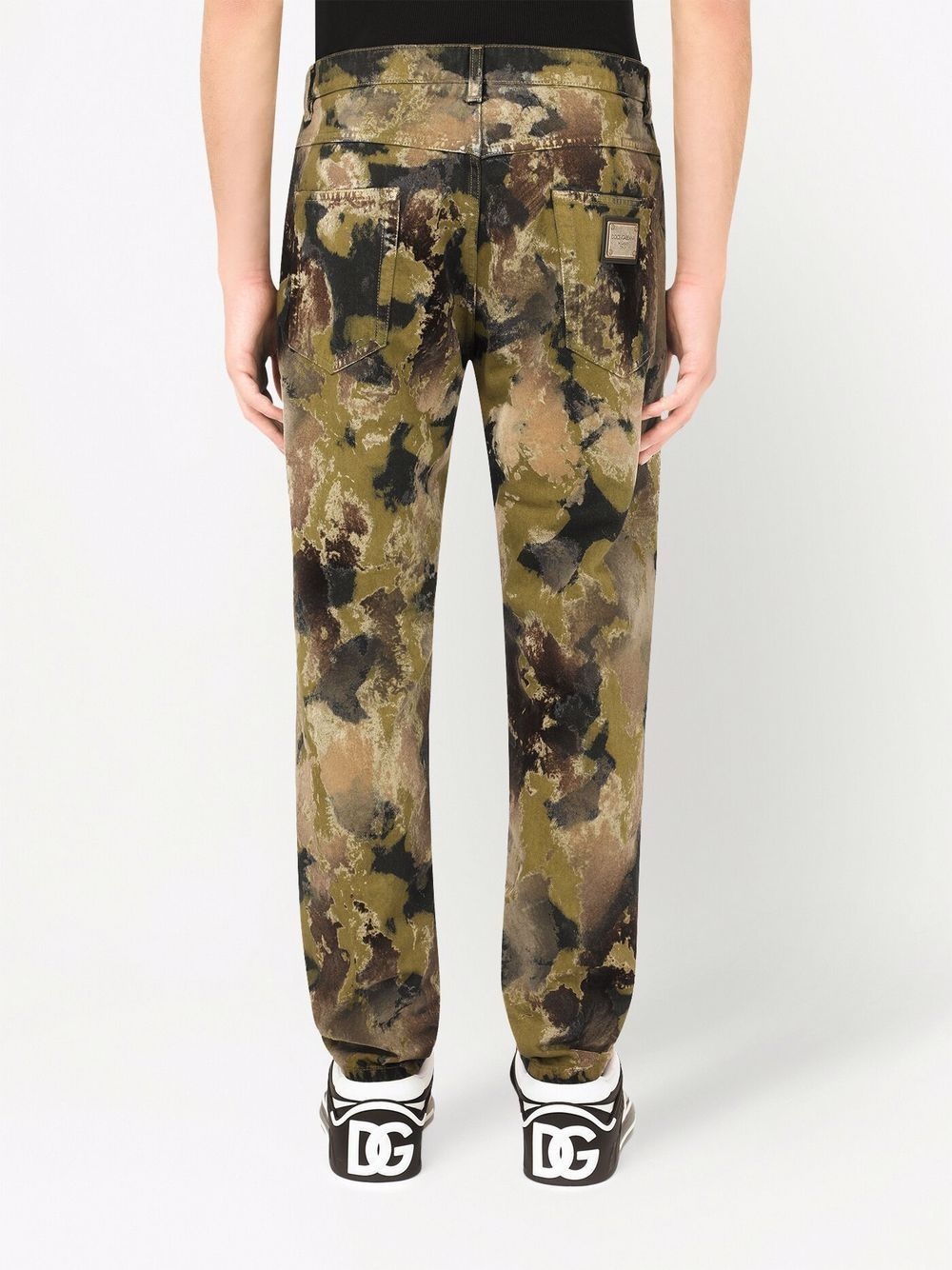 camouflage-print straight leg jeans - 4