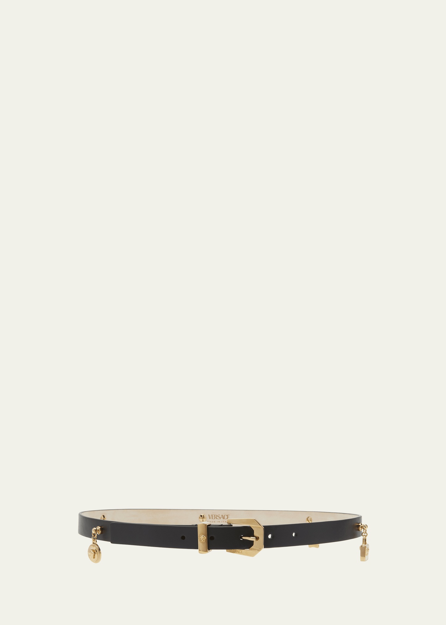 H20 Medusa Charm Leather & Brass Belt - 1