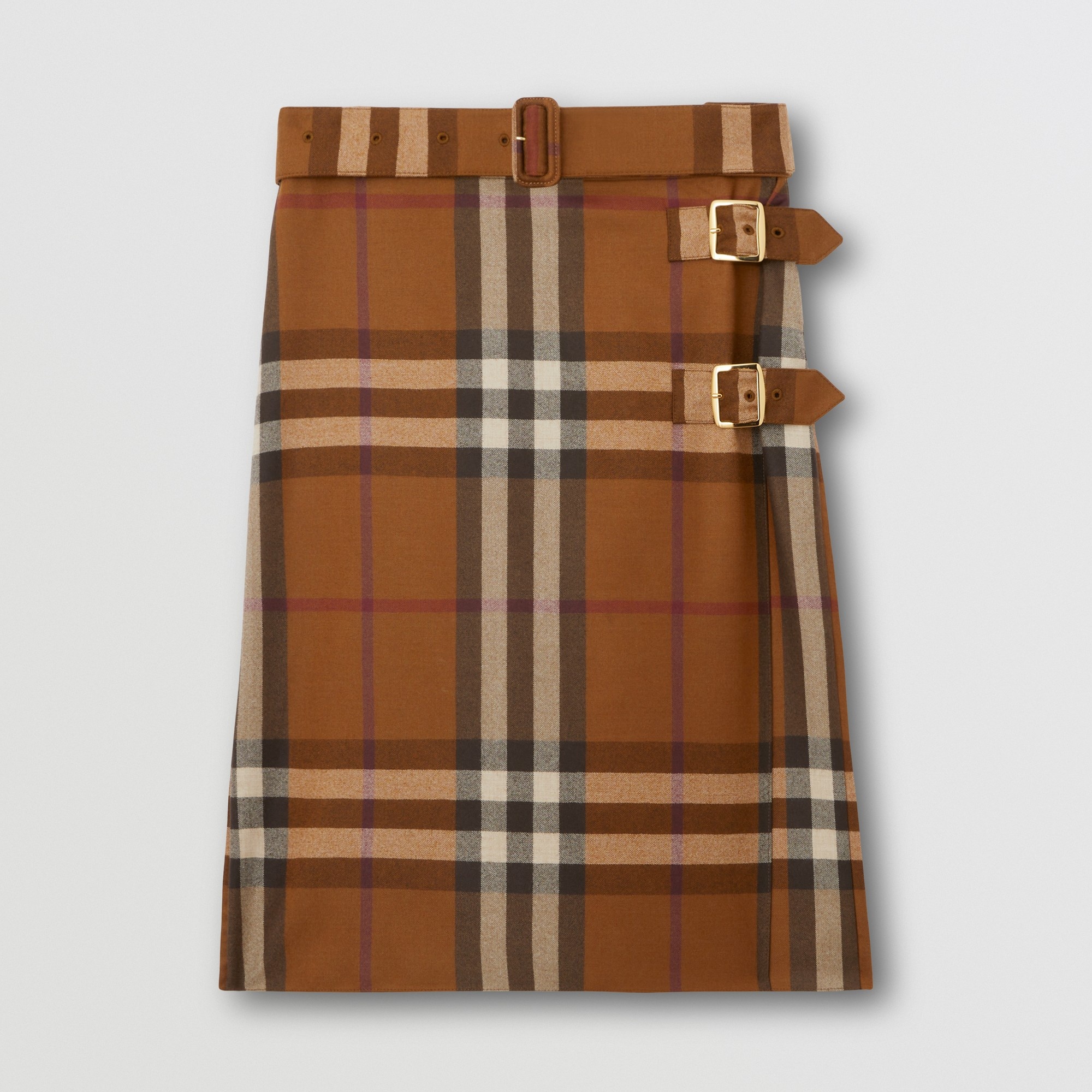 Exaggerated Check Wool Kilt - 1