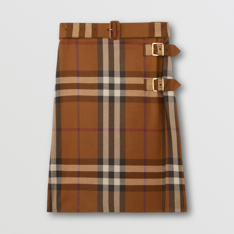 Exaggerated Check Wool Kilt 1