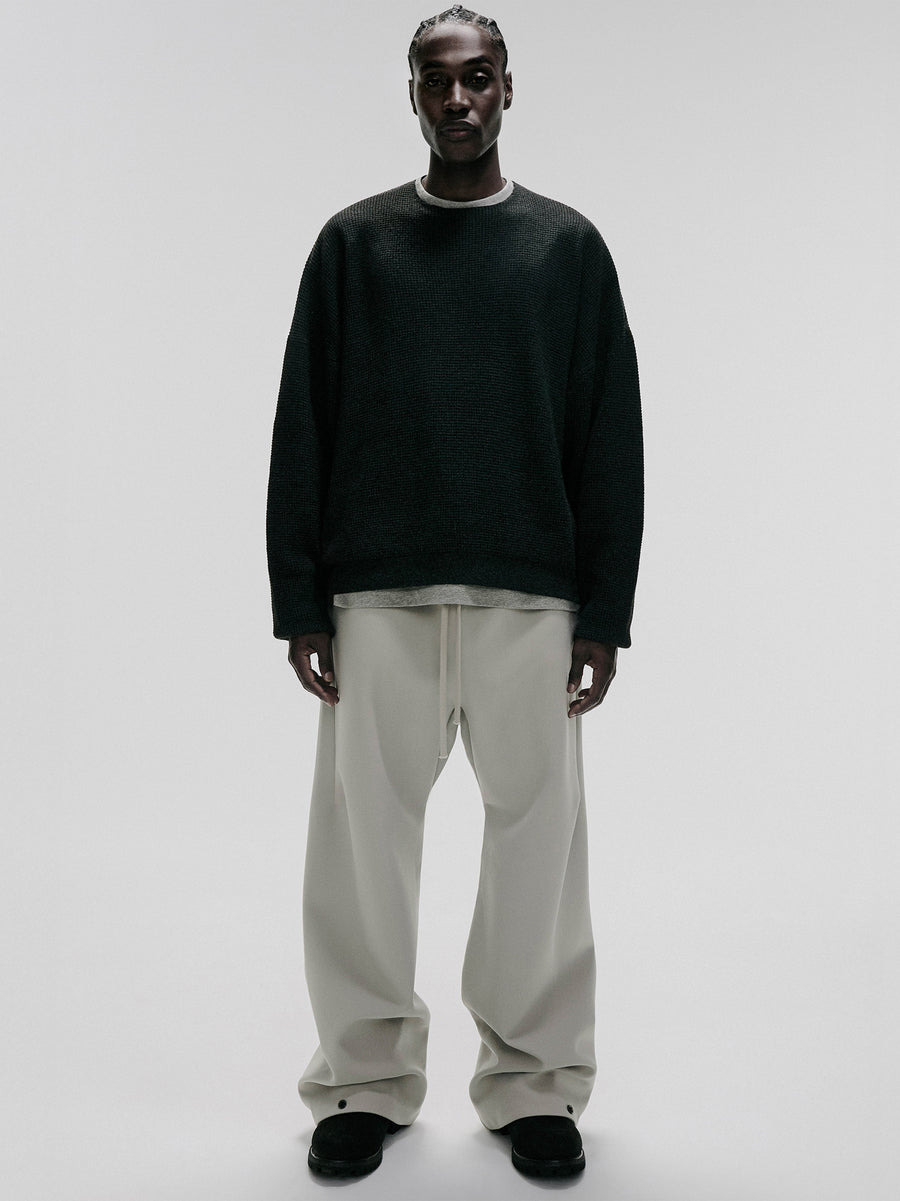 Waffle Crewneck Sweater - 5