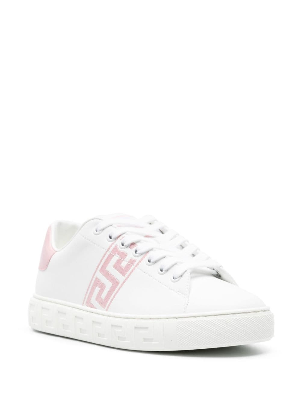 Greca-embroidered sneakers - 2