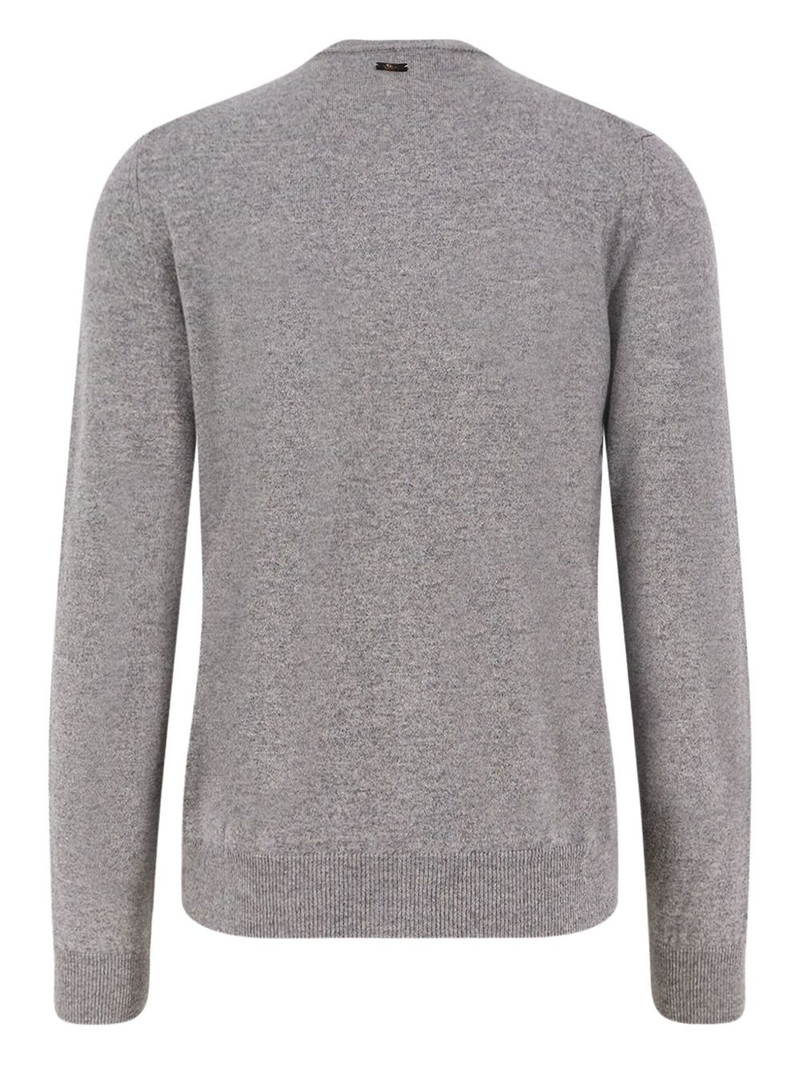 CORNELIANI zip ribbed cardigan outlook