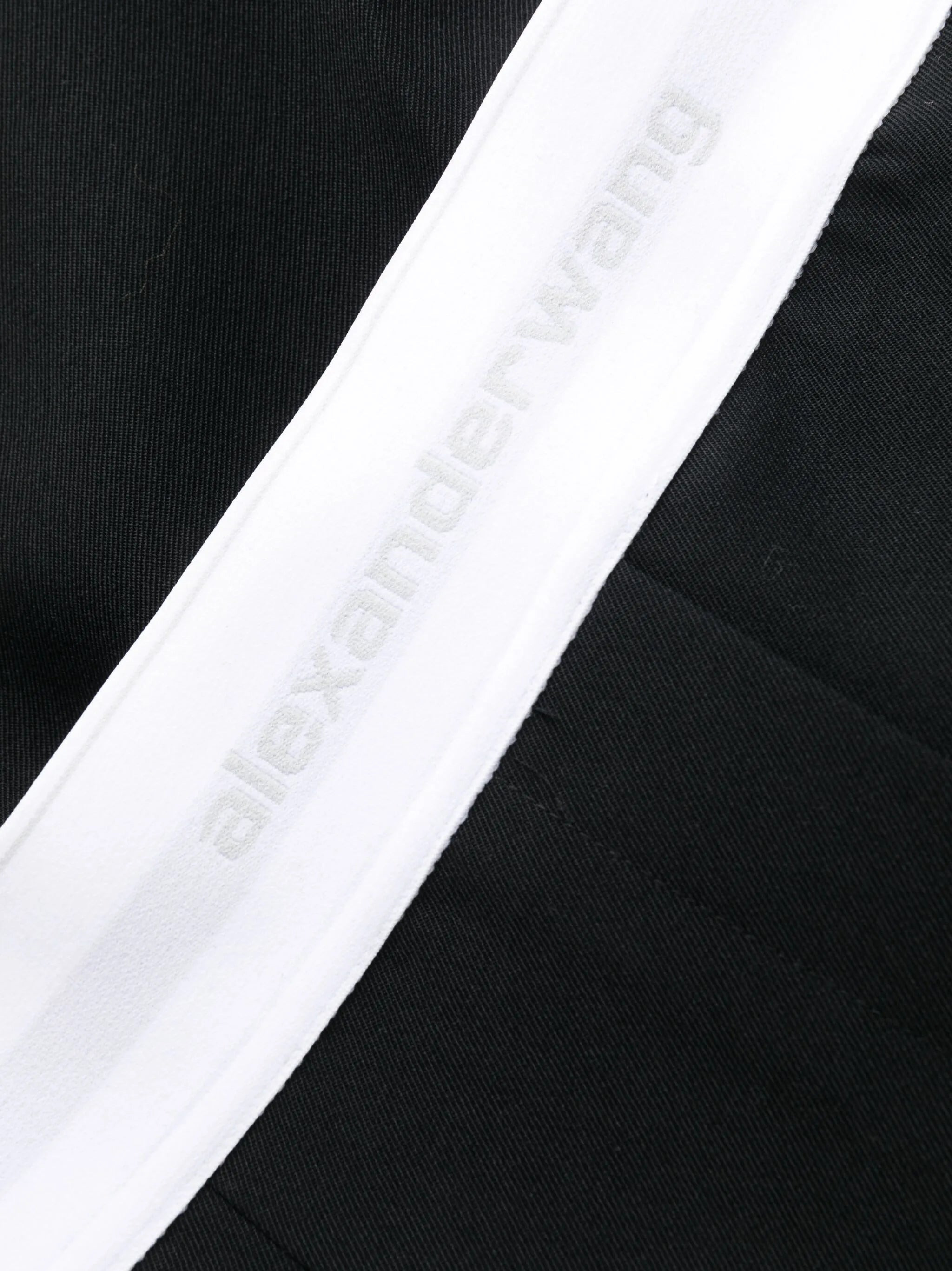 logo-waistband straight-leg trousers - 6