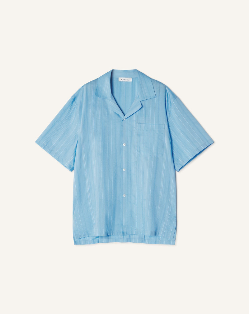 TEXTURED SHIRT IN COTTON AND SILK 1