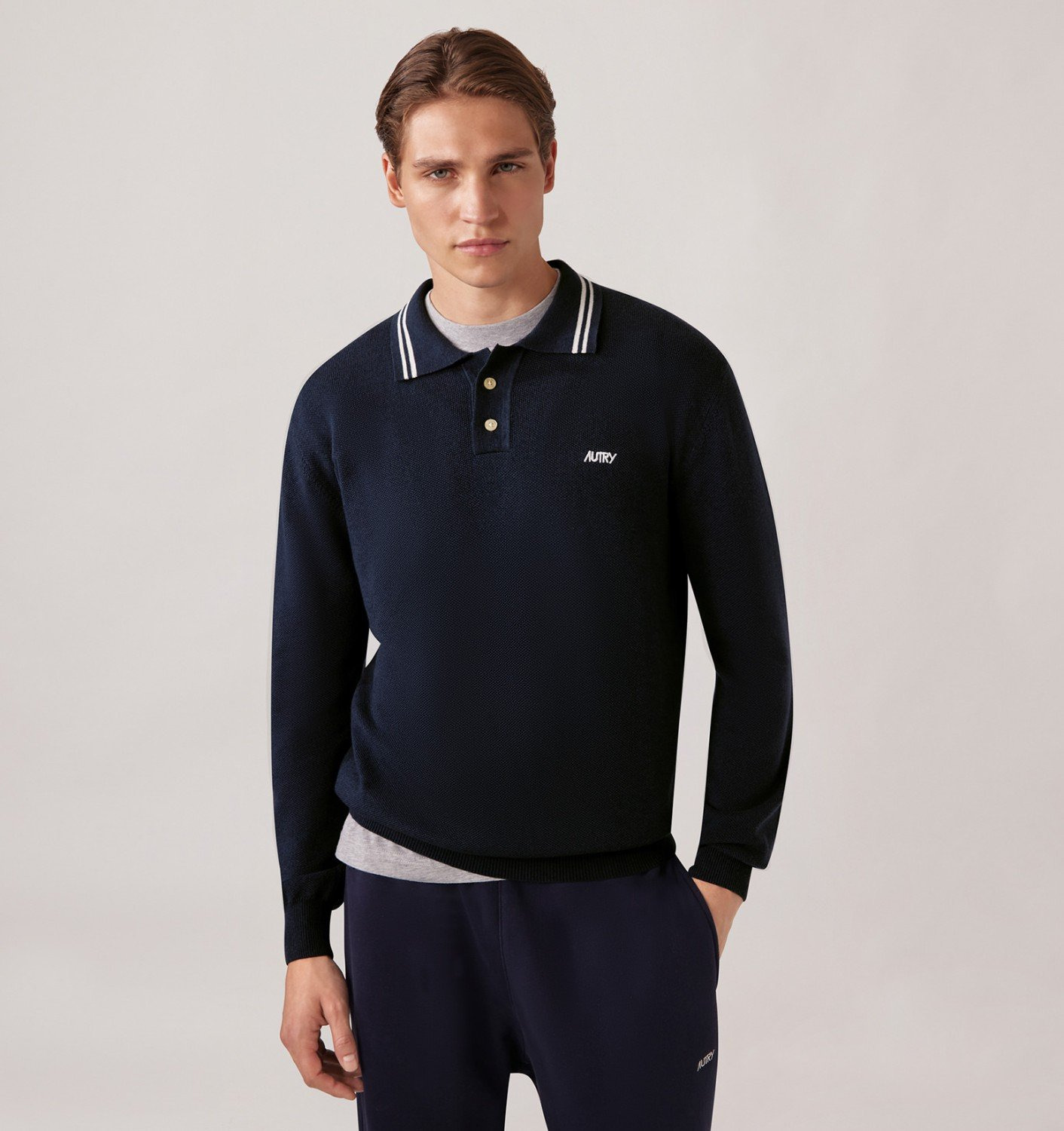 UNISEX KNIT WOOL POLO - 3
