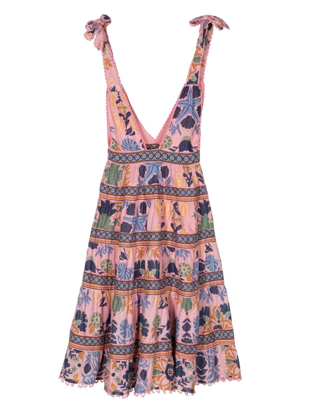 Seashell Tapestry-print cotton dress - 2