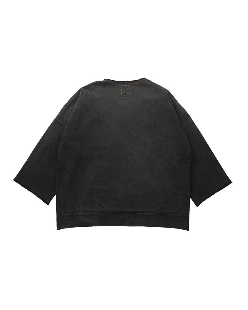 visvim BURROW DUAL SWEAT CRASH BLACK outlook