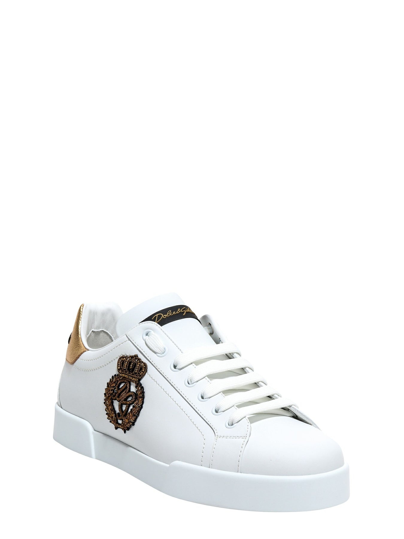 Portofino leather sneakers with logoed crown patch - 2