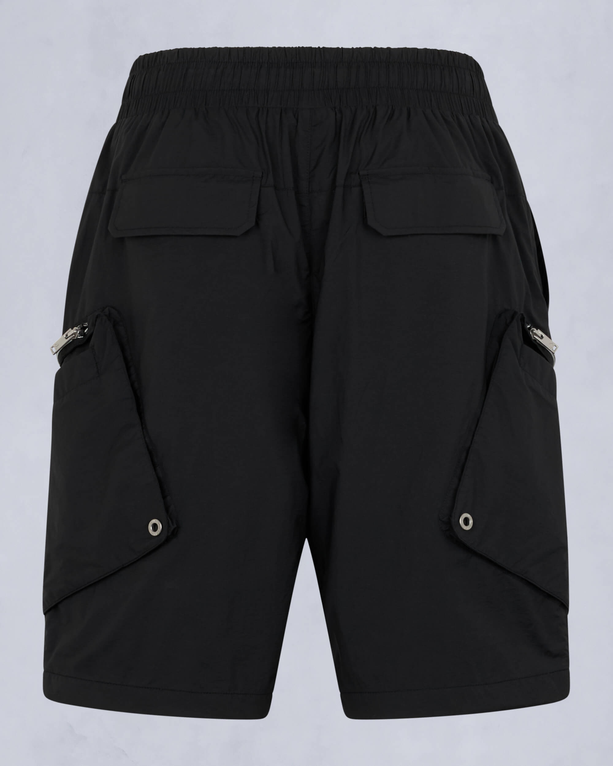 TRISTAN CRINKLE DRAWSTRING SHORTS-BLACK - 6