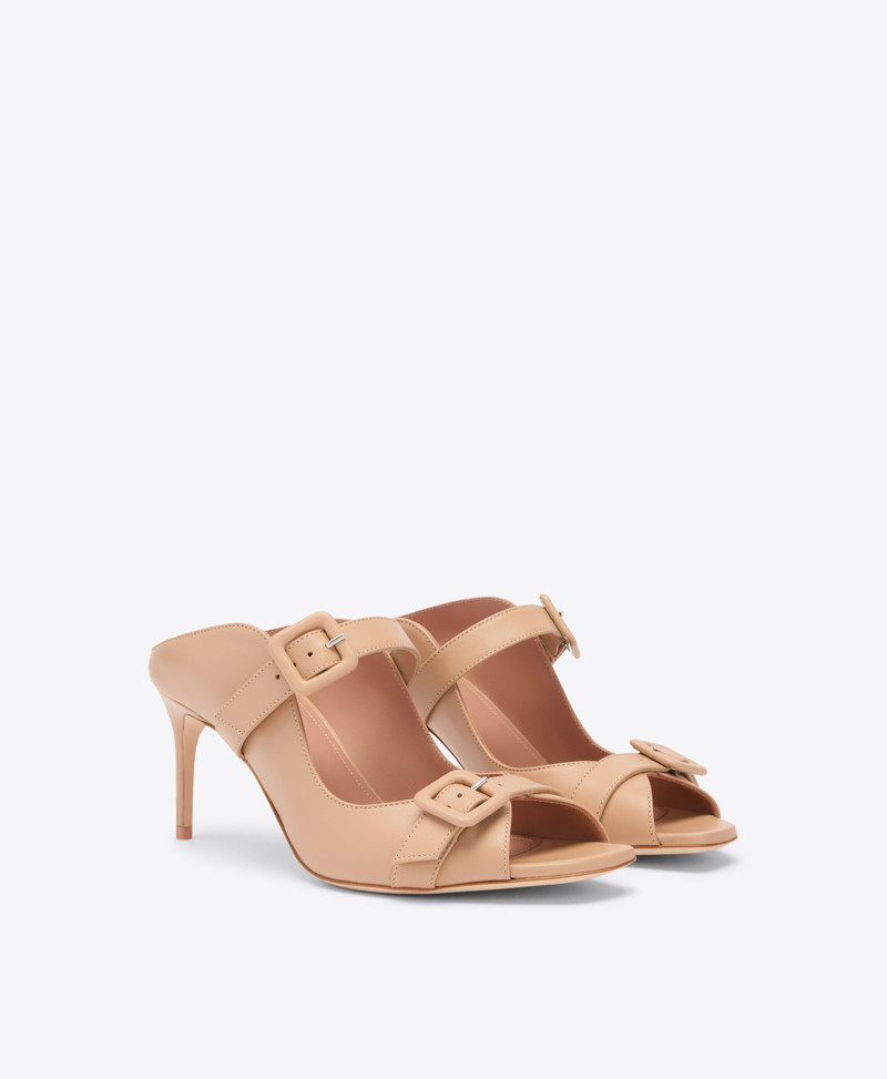 MALONE SOULIERS Isobel 70 Buff Leather Heeled Sandals outlook