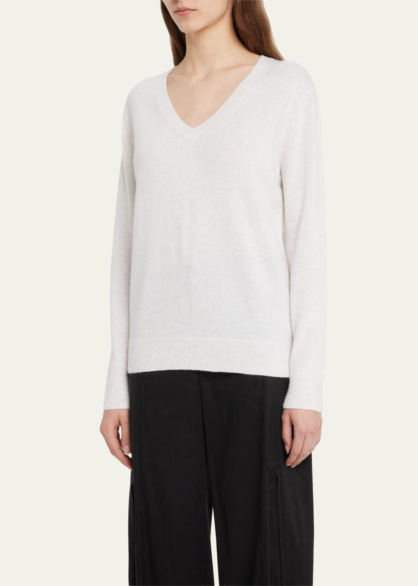 Weekend V-Neck Cashmere Pullover Sweater - 4