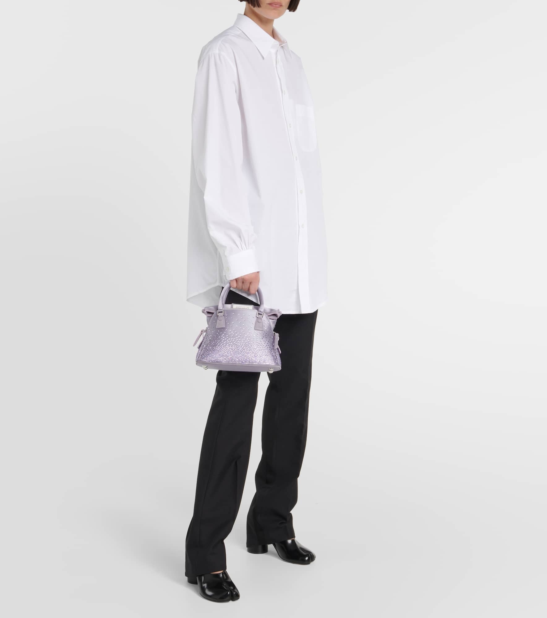 5AC Classique Micro satin shoulder bag - 5