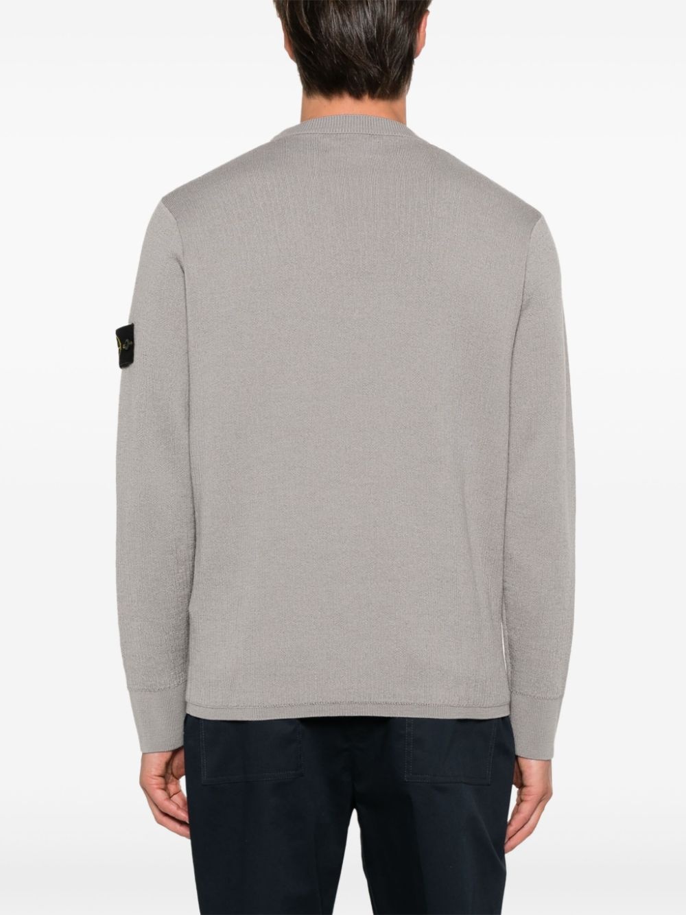 Compass-badge sweater - 4