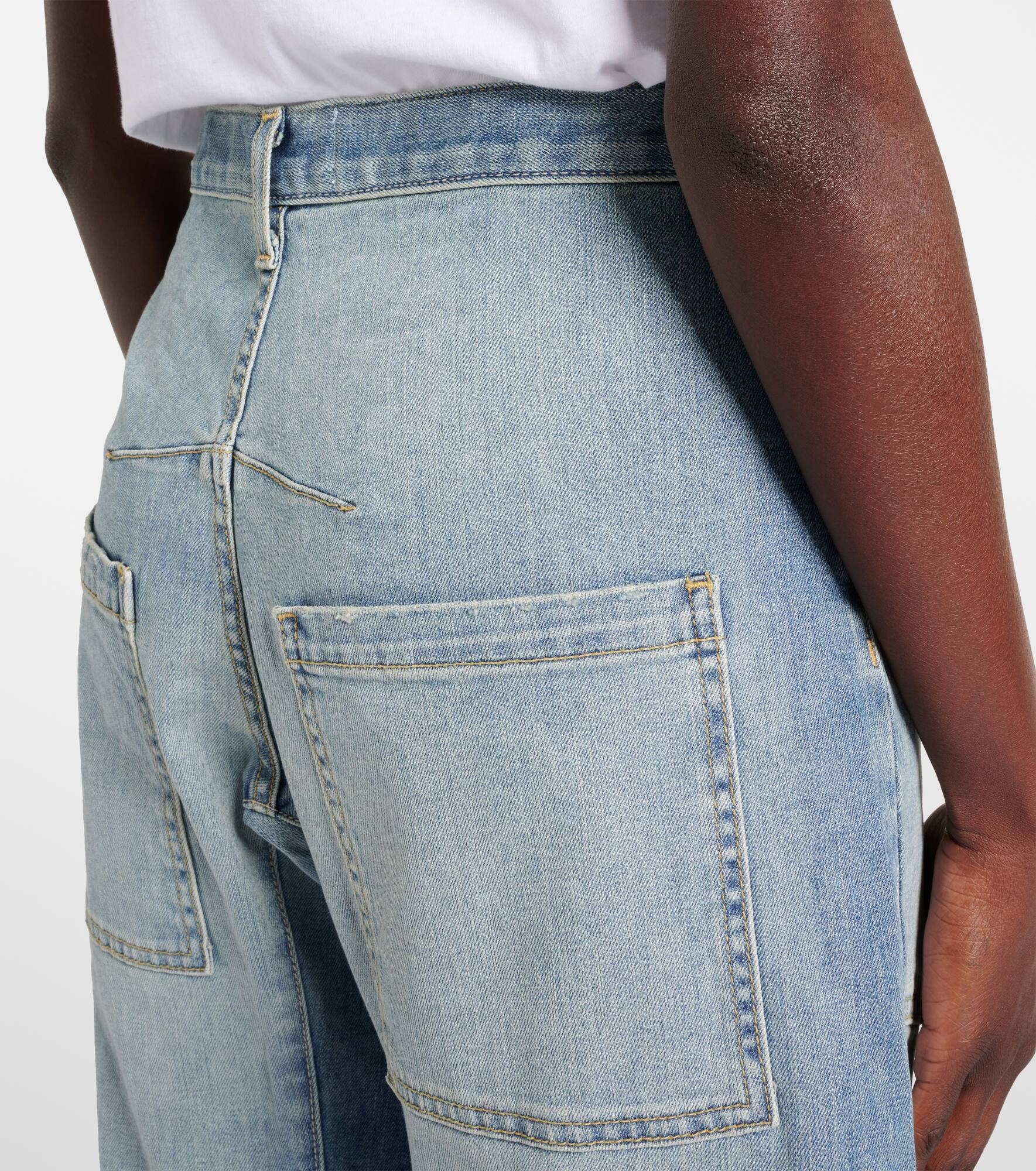 Shon high-rise barrel-leg jeans - 6