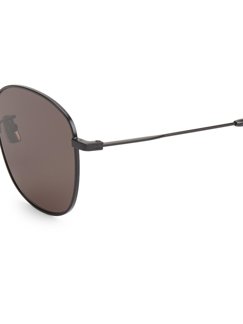 Men's 56MM Unisex Round Sunglasses - Black 3