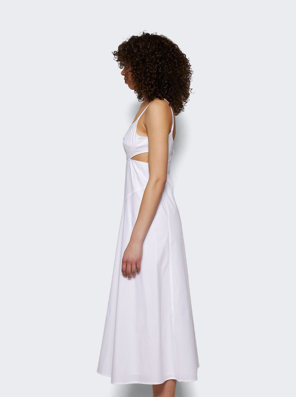 Cami Midi Dress White - 3