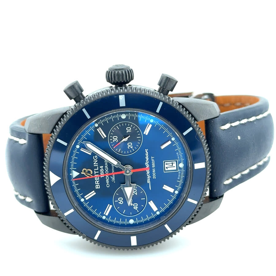 Pre-owned Breitling Superocean Heritage Chronograph Automatic Chronometer Blue Dial Men's Watch M233 - 5