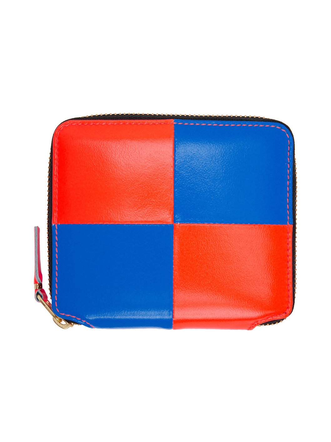 Blue & Orange Fluo Squares Wallet - 1