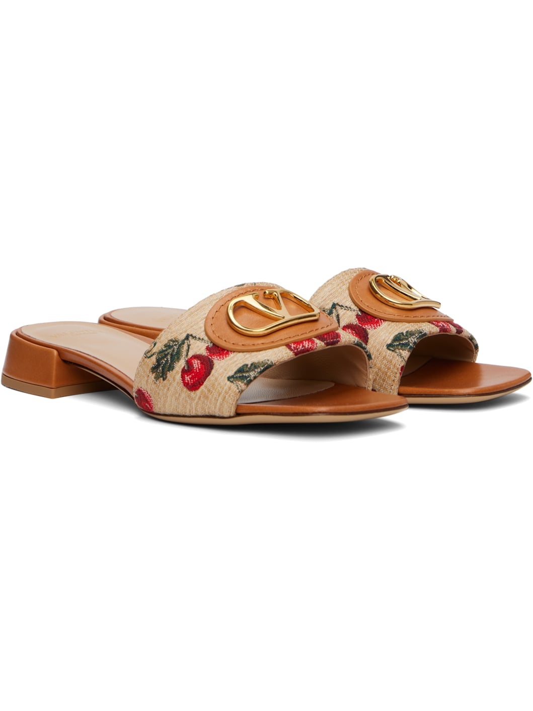 Off-White VLogo Signature Cherryfic Slide Sandals - 4