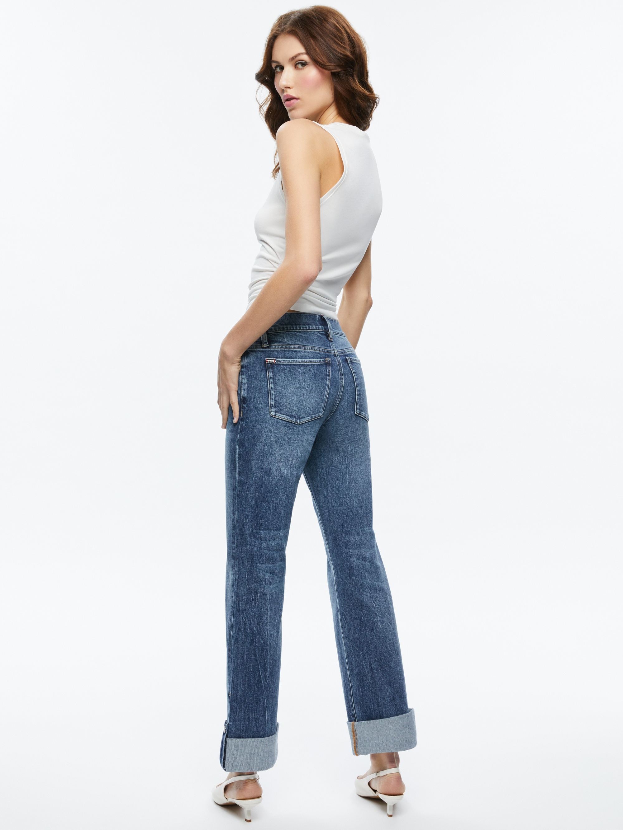 ABILENE LOW RISE CUFFED JEAN WITH SNAPS - 4