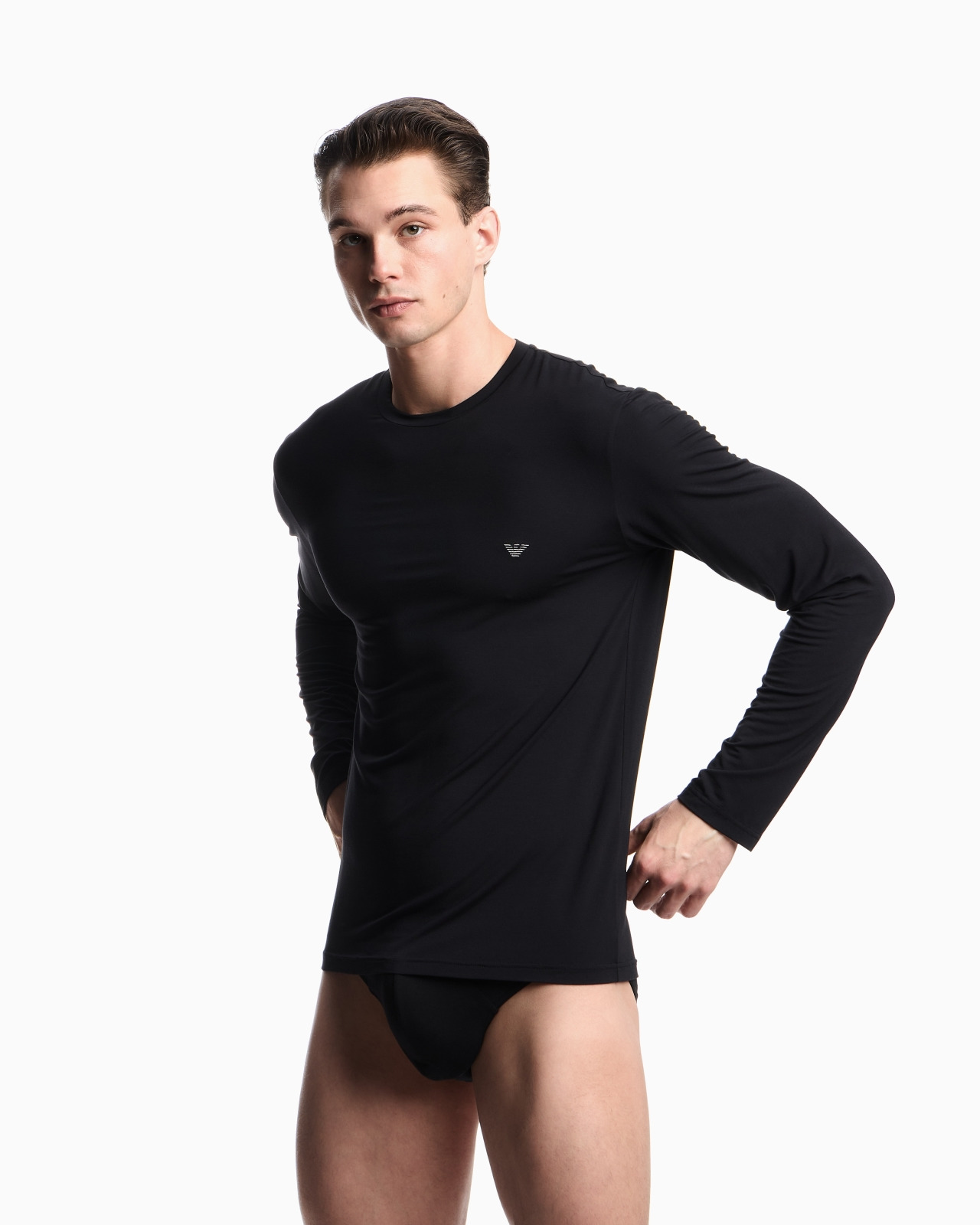 FITTED LOUNGEWEAR TOP IN COSY MODAL - 2