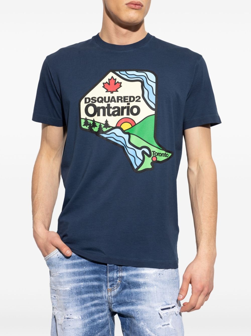logo-print T-shirt - 3