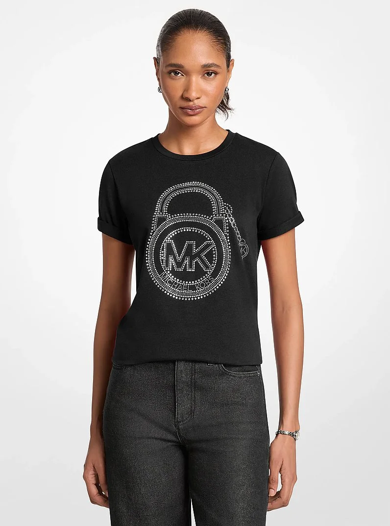 Embellished Graphic Logo T-shirt - 1