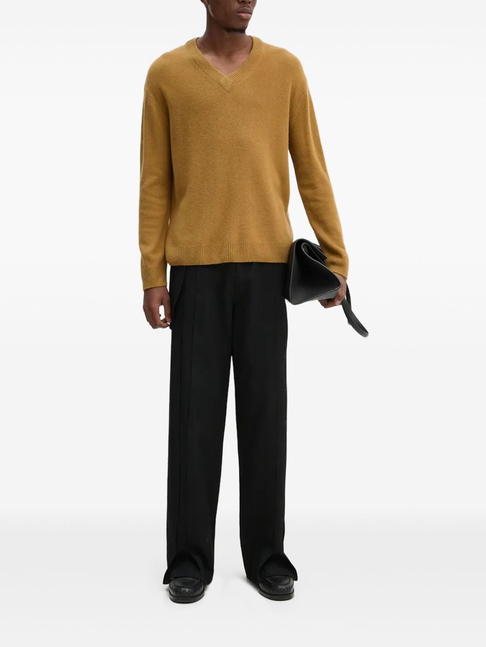 v-neck sweater - 1