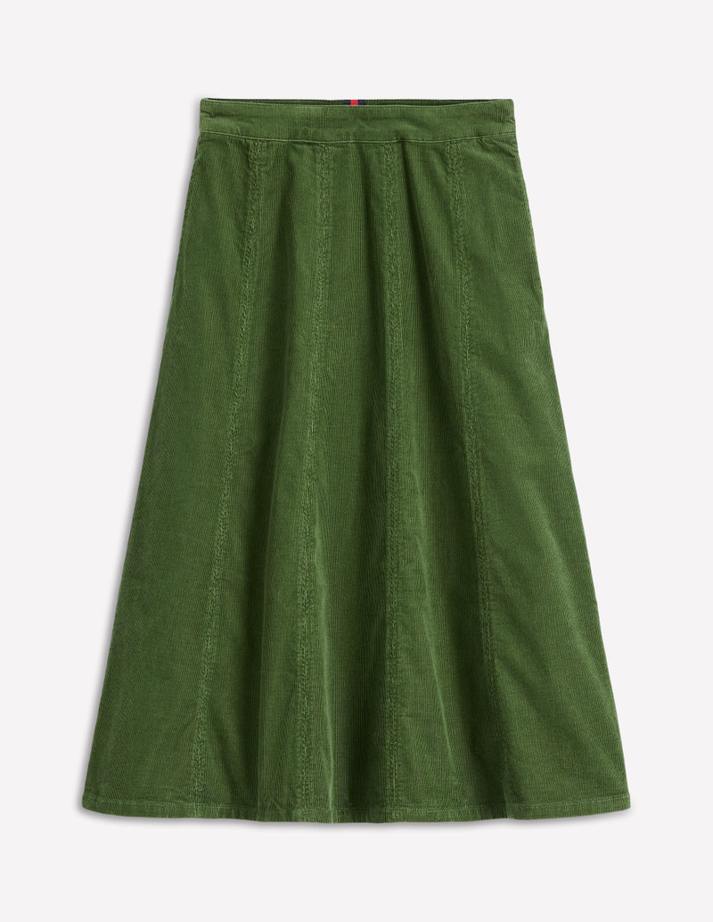 Joy Cord Midi Skirt-Fern 1