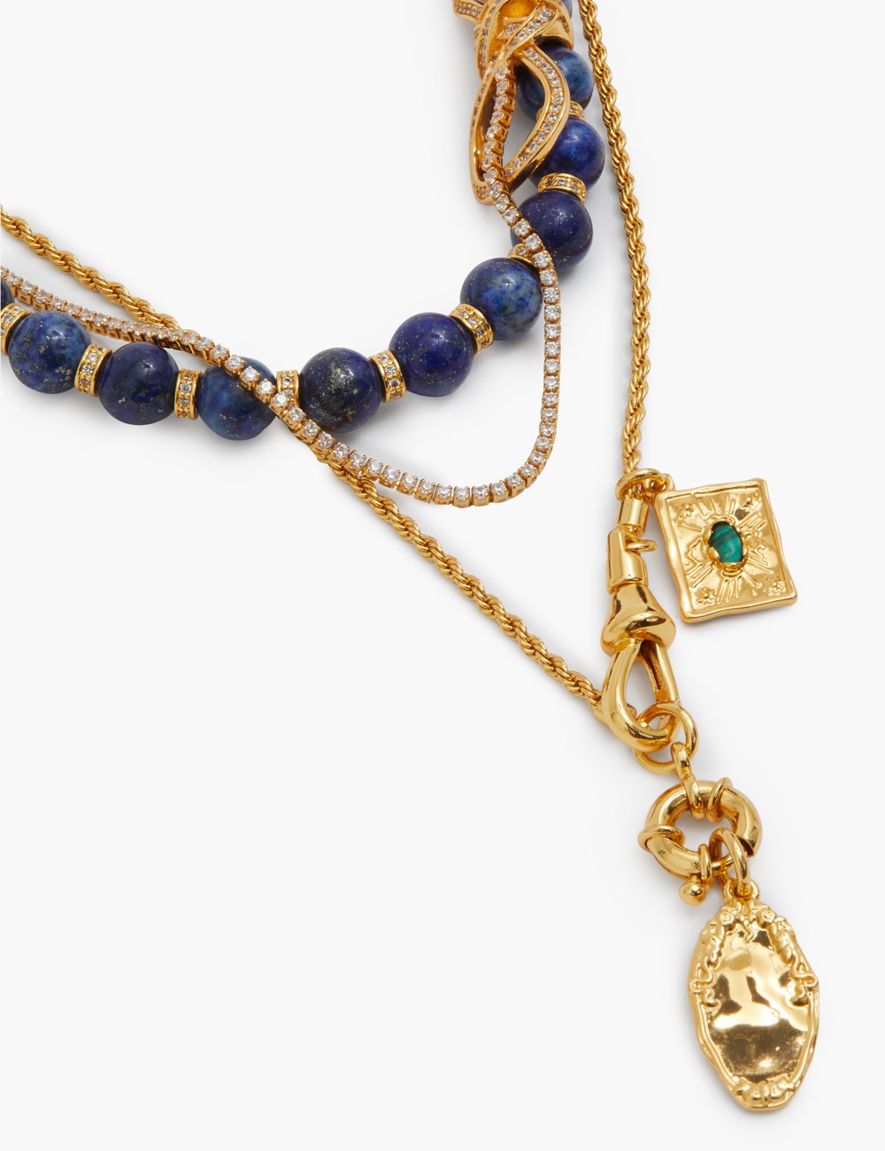 TANGLED COLLAGE CHAIN NECKLACE - 5