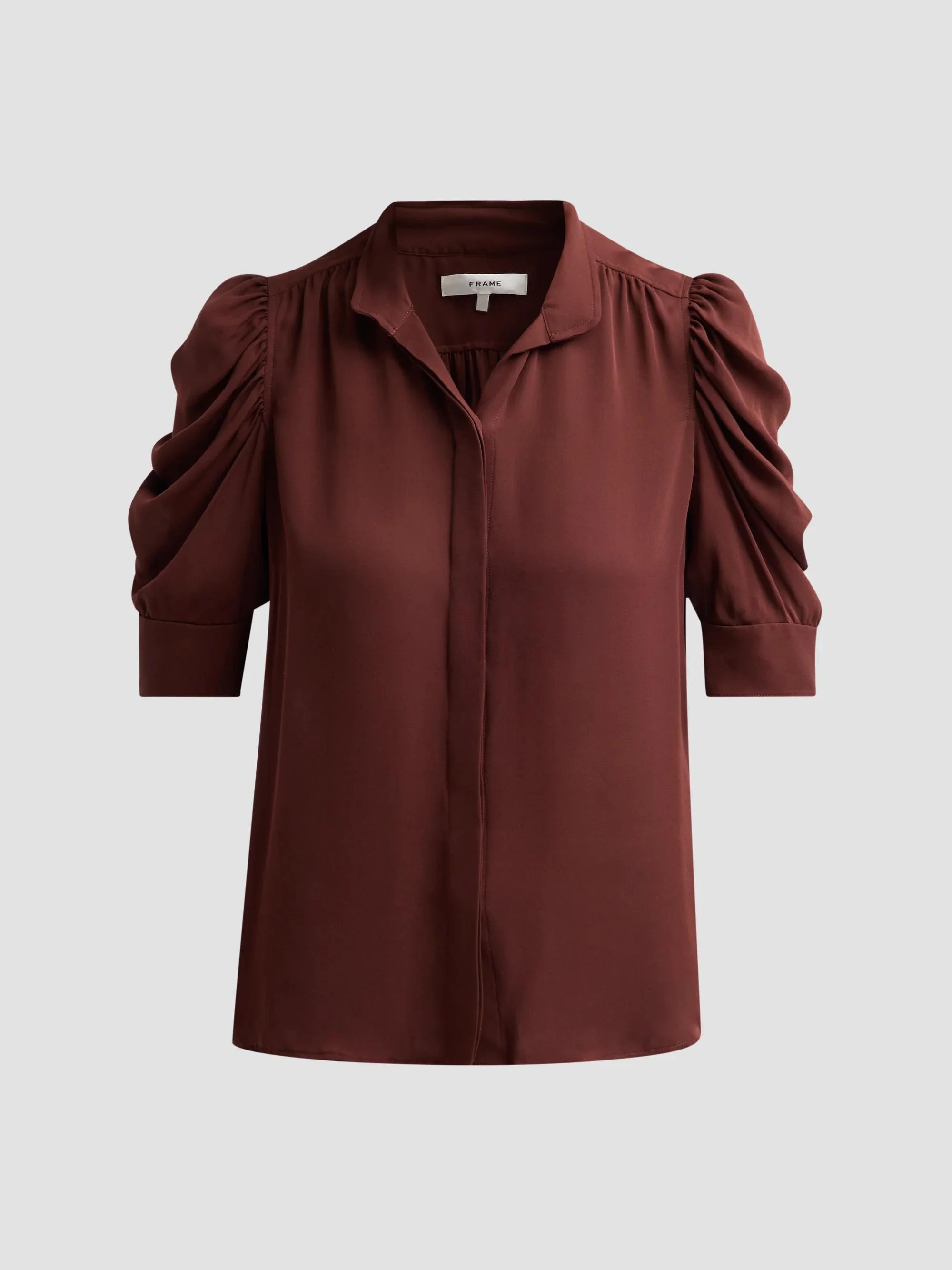 Women's The Gillian Silk Top - Currant - 1