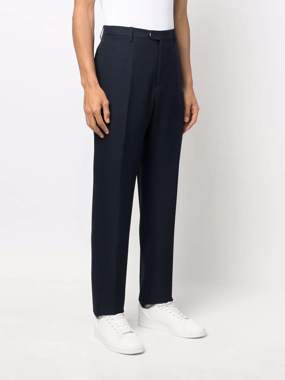 pressed-crease tailored trousers - 3