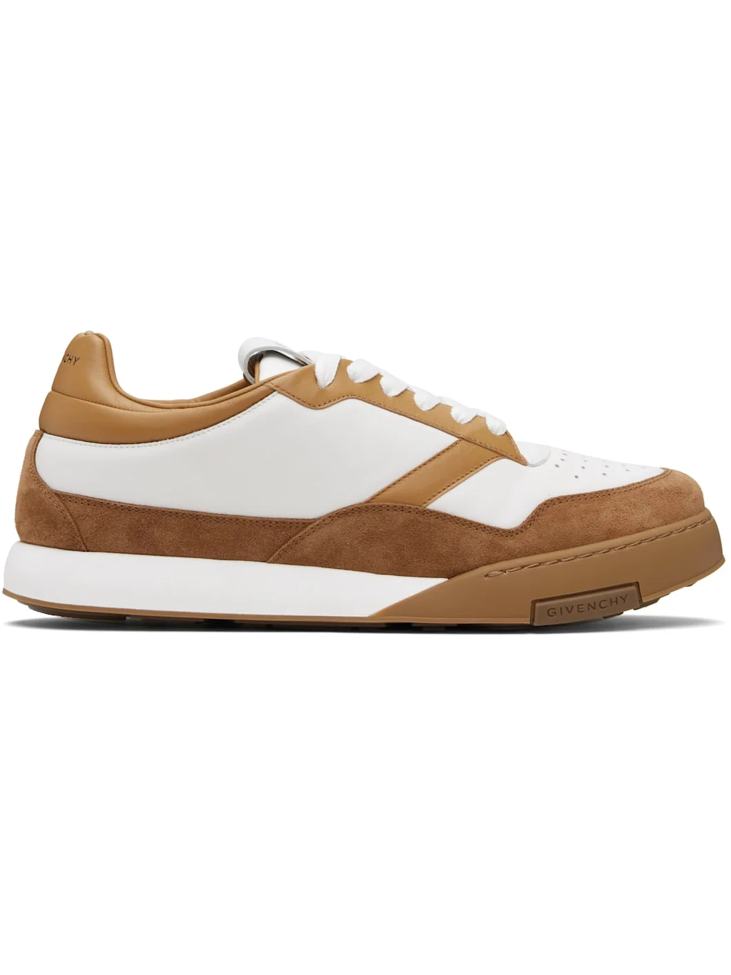 White & Tan Yard Sneakers - 1