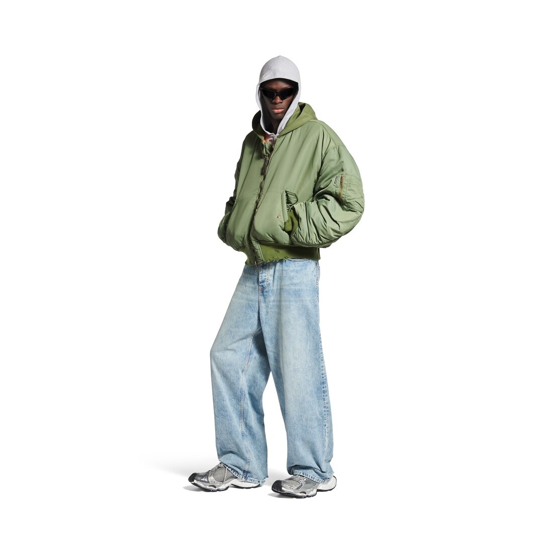 Baggy Pants  in Light Blue - 2