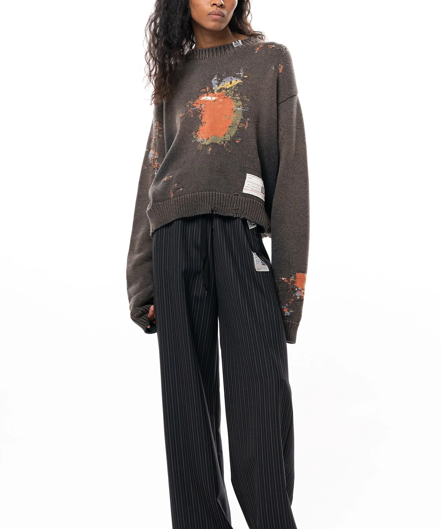 Apple Jacquard Knit Sweater - 1