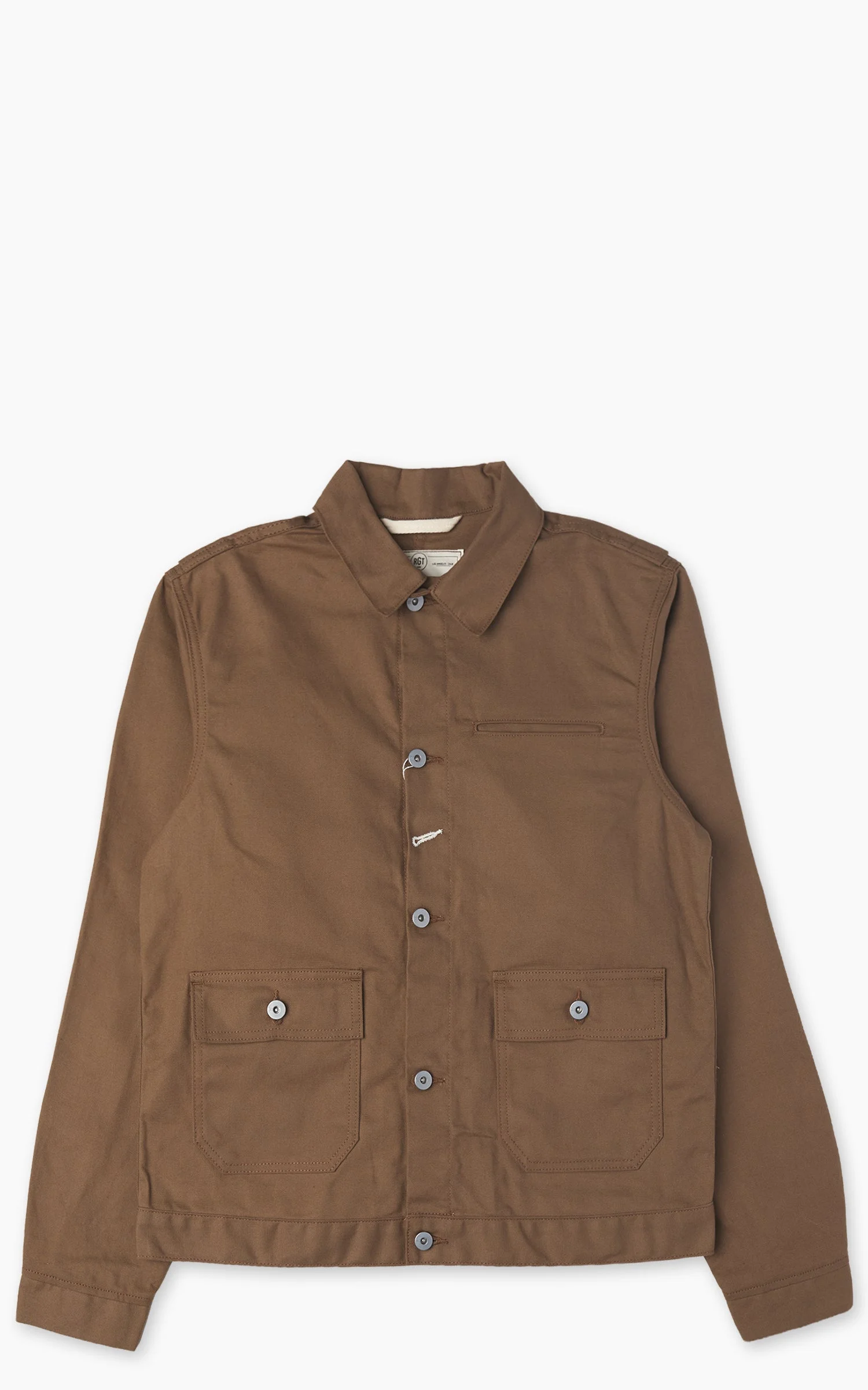 ROGUE TERRITORY RANGER JACKET DRY WAX CANVAS BROWN - 1