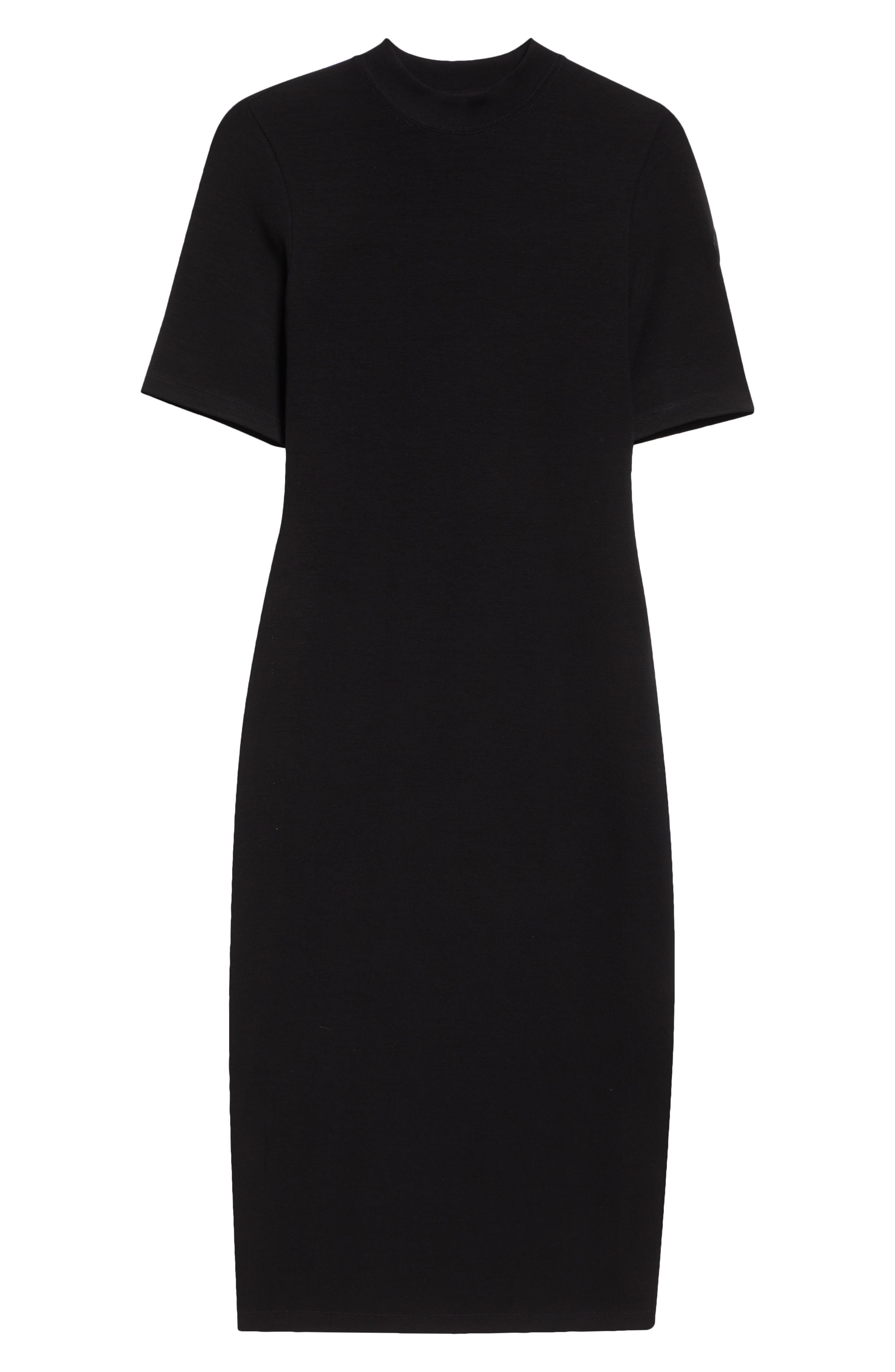 Cut & Sew Short Sleeve Midi Dress - 5