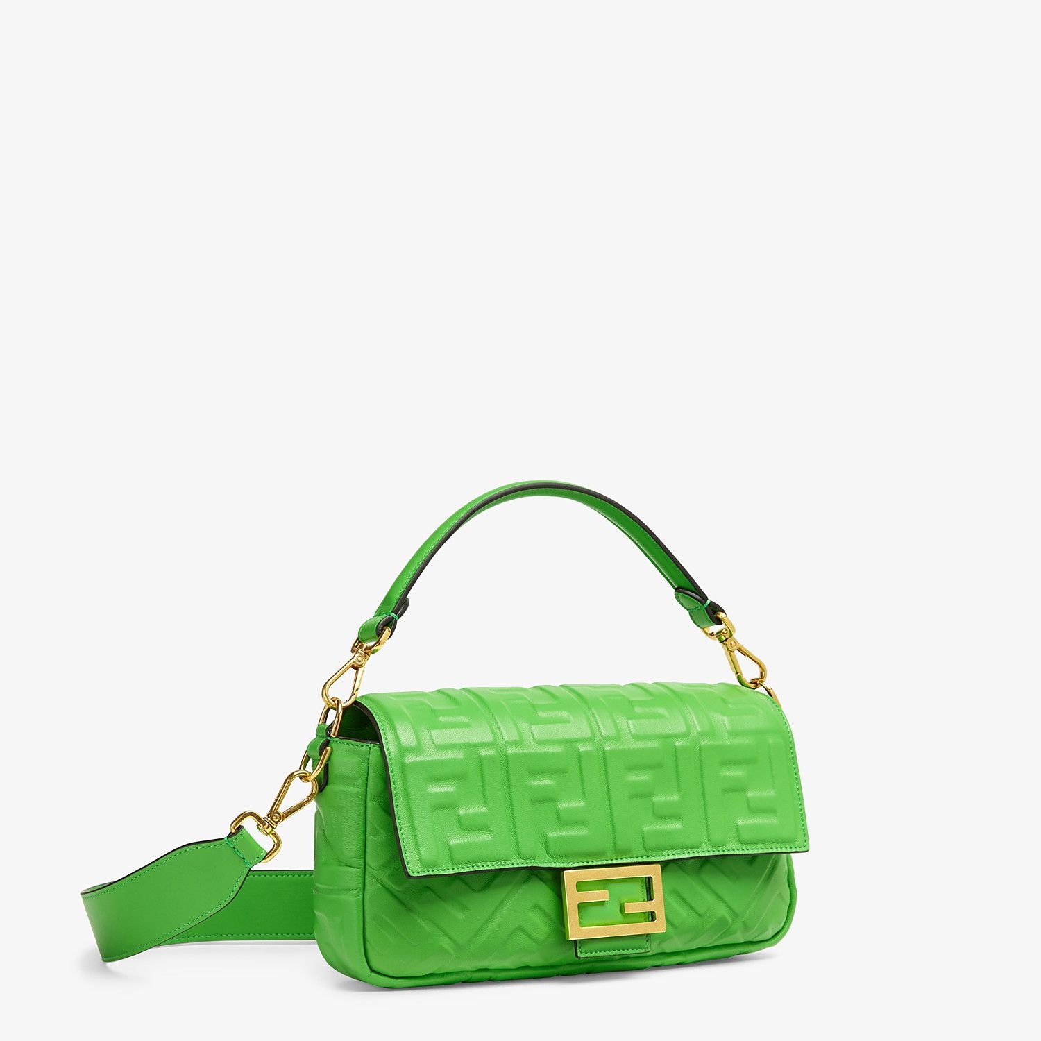 Green nappa leather bag - 3