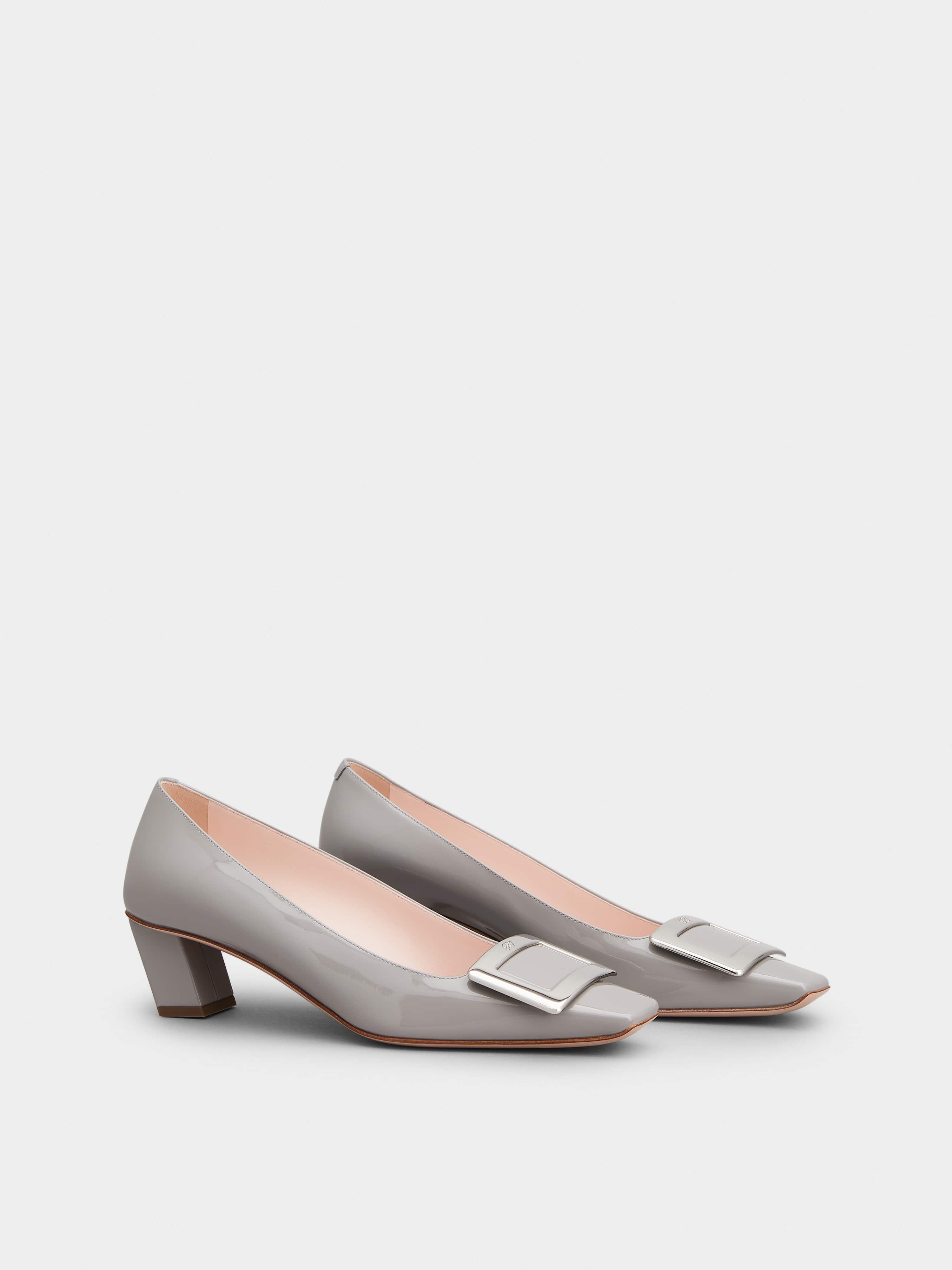 Belle Vivier Metal Buckle Pumps in Patent Leather - 2