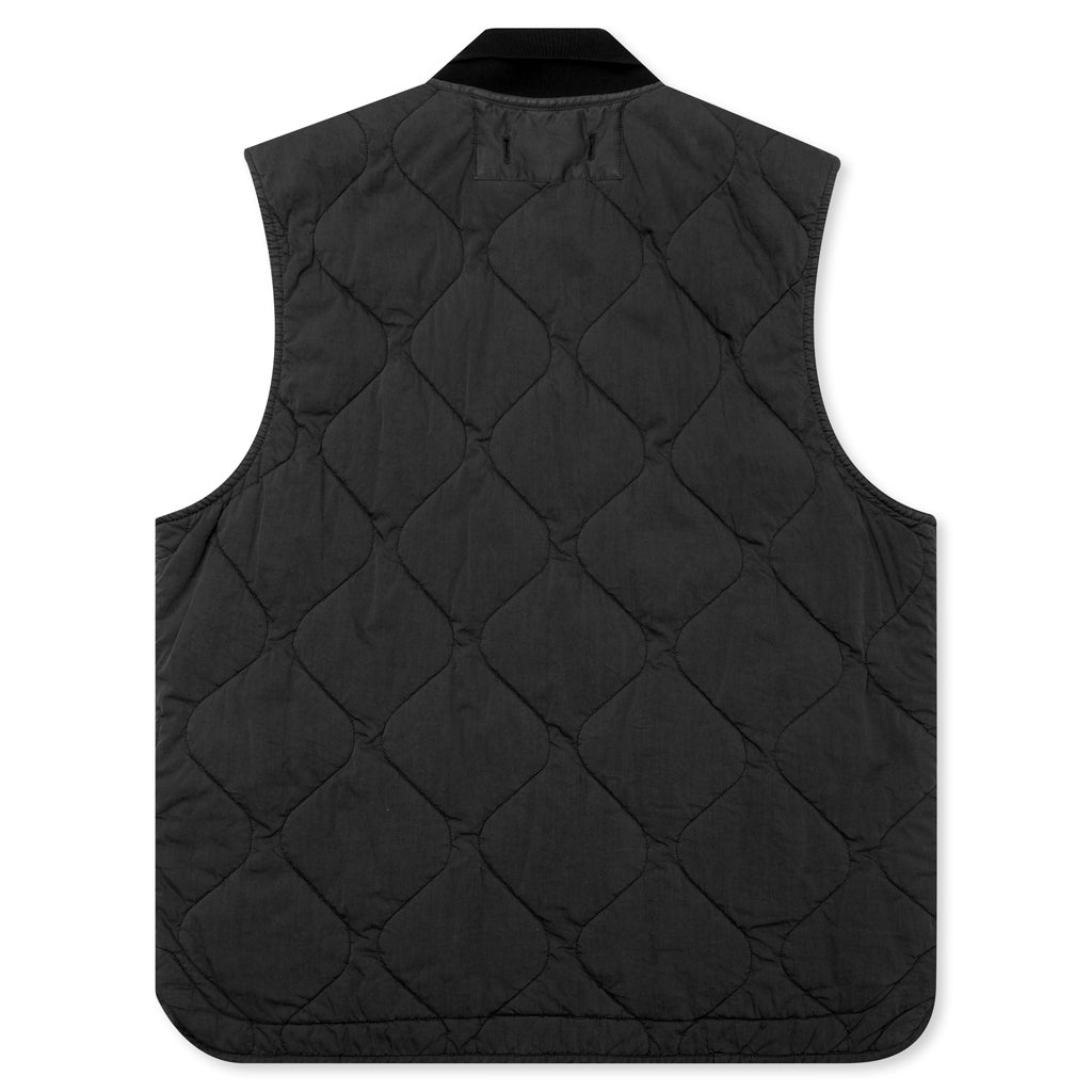 QUILTED NYLON VEST - LEAD GREY - 2