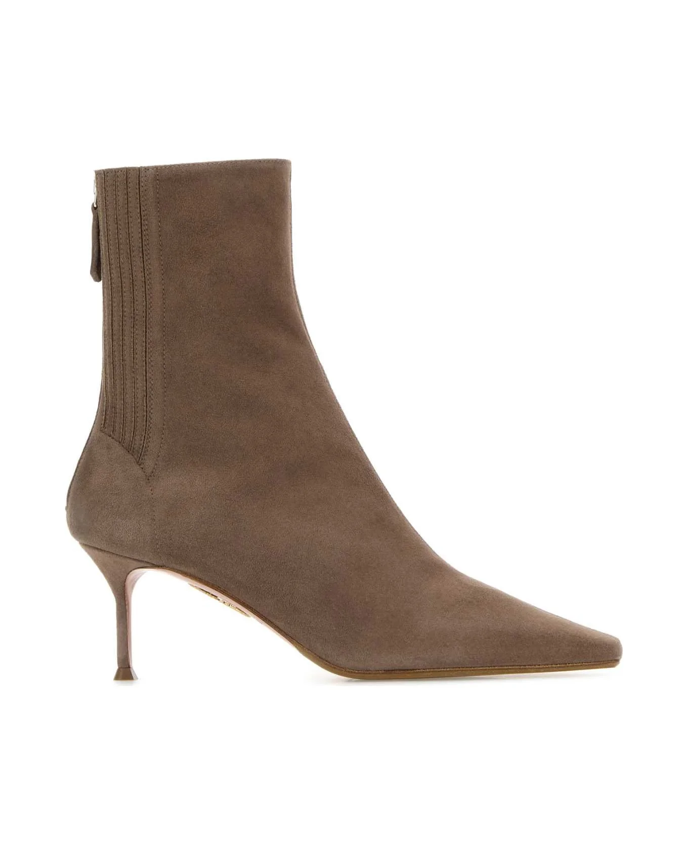 Dove Grey Suede Saint Honor Ankle Boots - 1