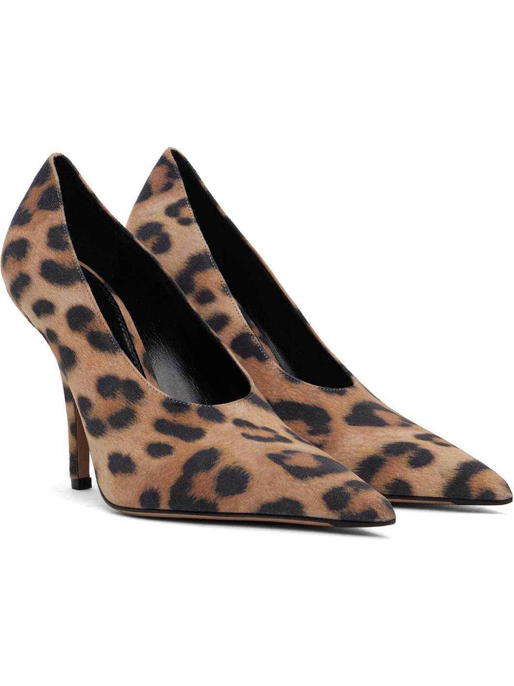 Tan & Black Jessica Heels - 4