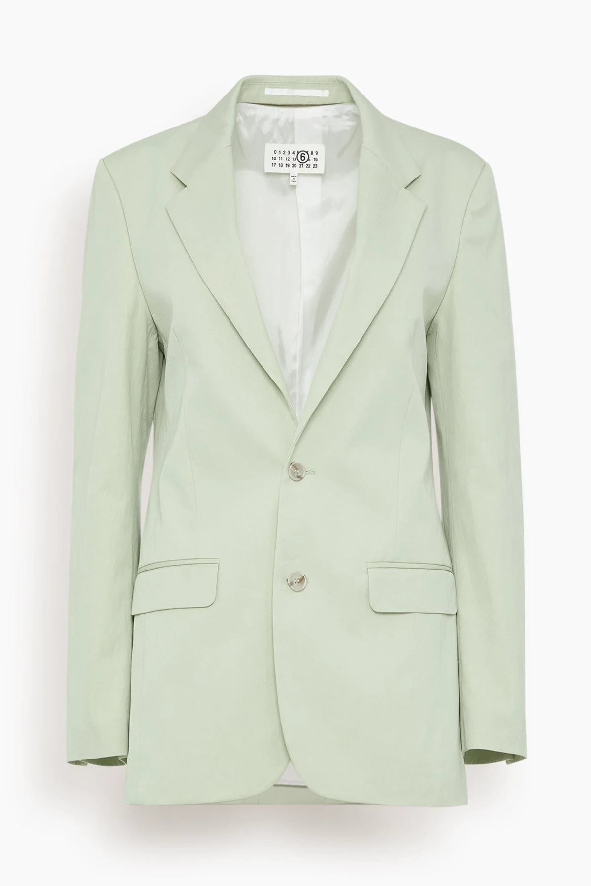 Tailored Suit Jacket in Pistachio Green - 1