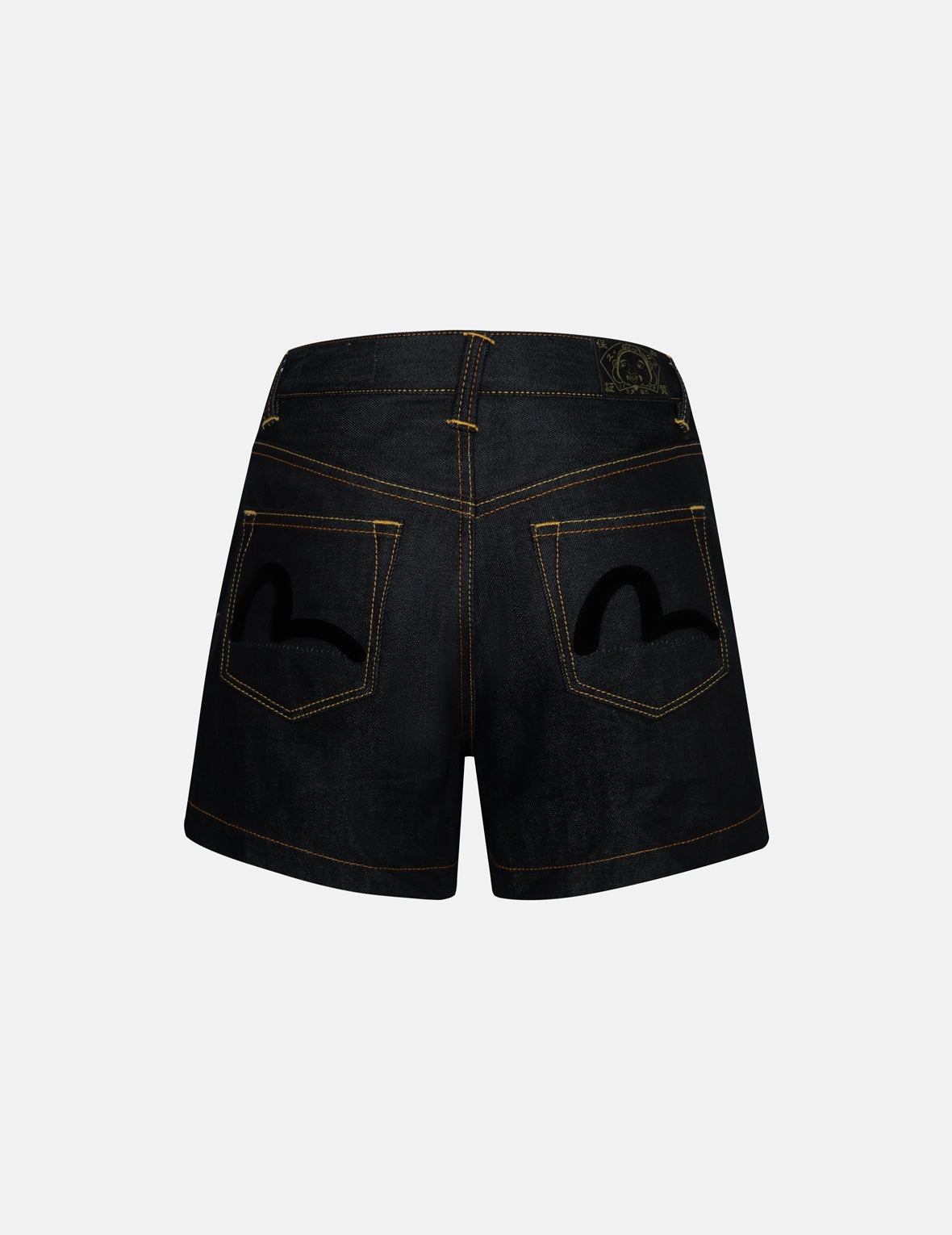 ALLOVER LOGO JACQUARD AND SEAGULL EMBROIDERY LOOSE FIT DENIM SHORT - 2