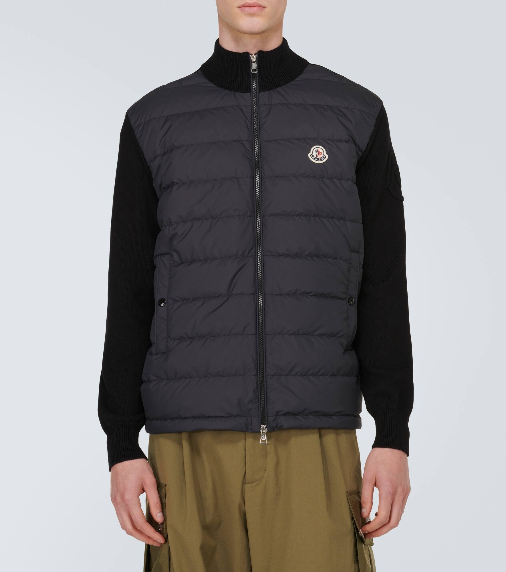 Down-paneled cotton jacket - 3