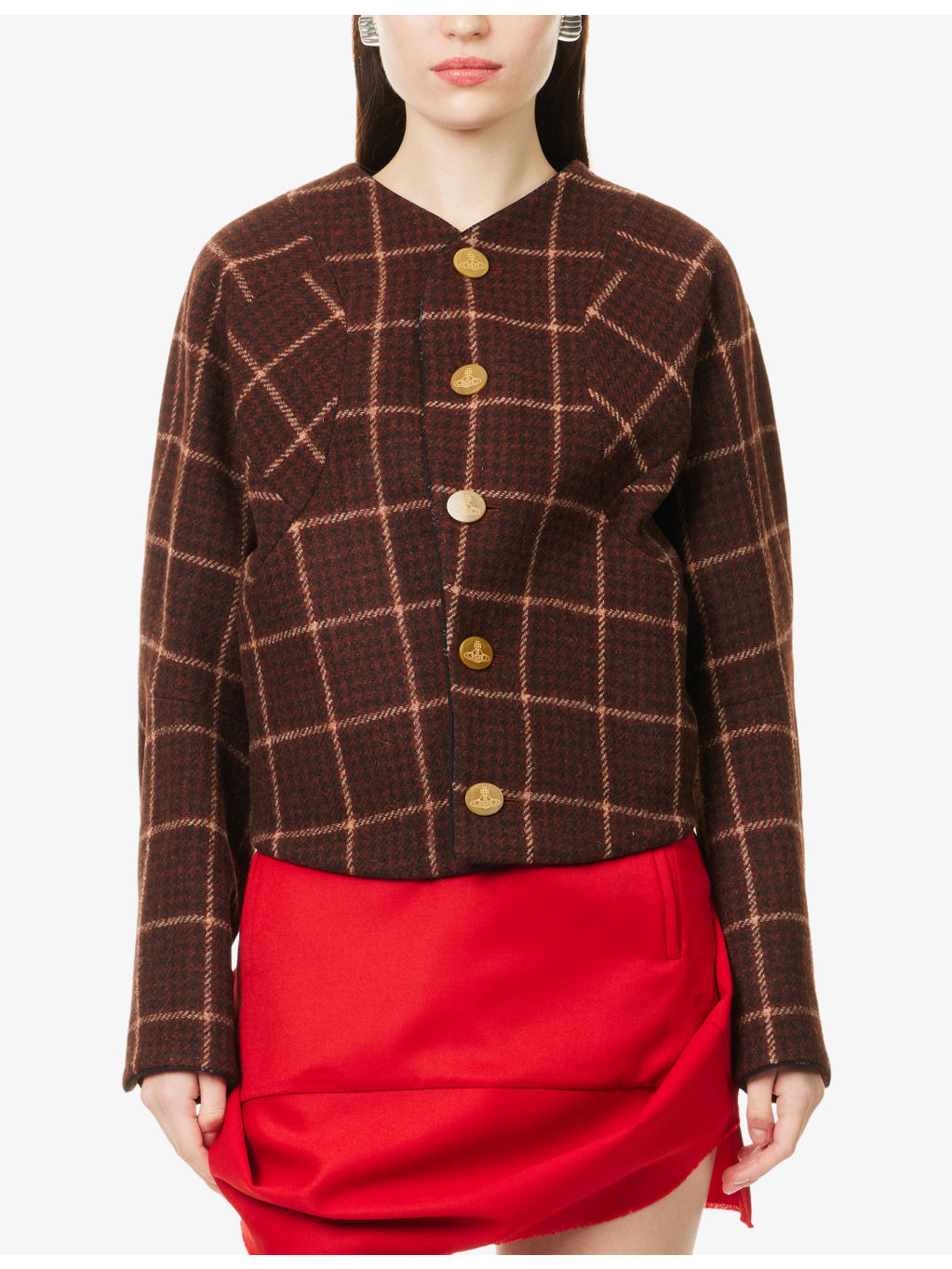 Pourpoint Checked Wool Jacket - 3