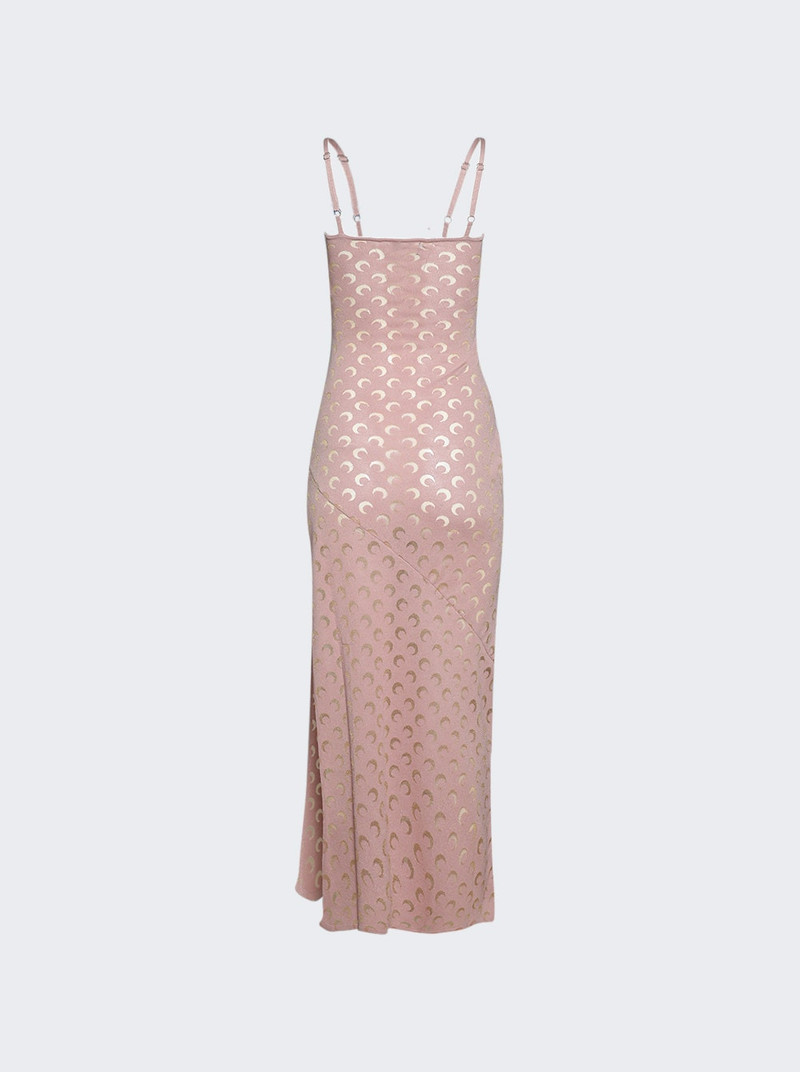 Marine Serre Moon Devore Fine Straps Long Dress Light Pink outlook