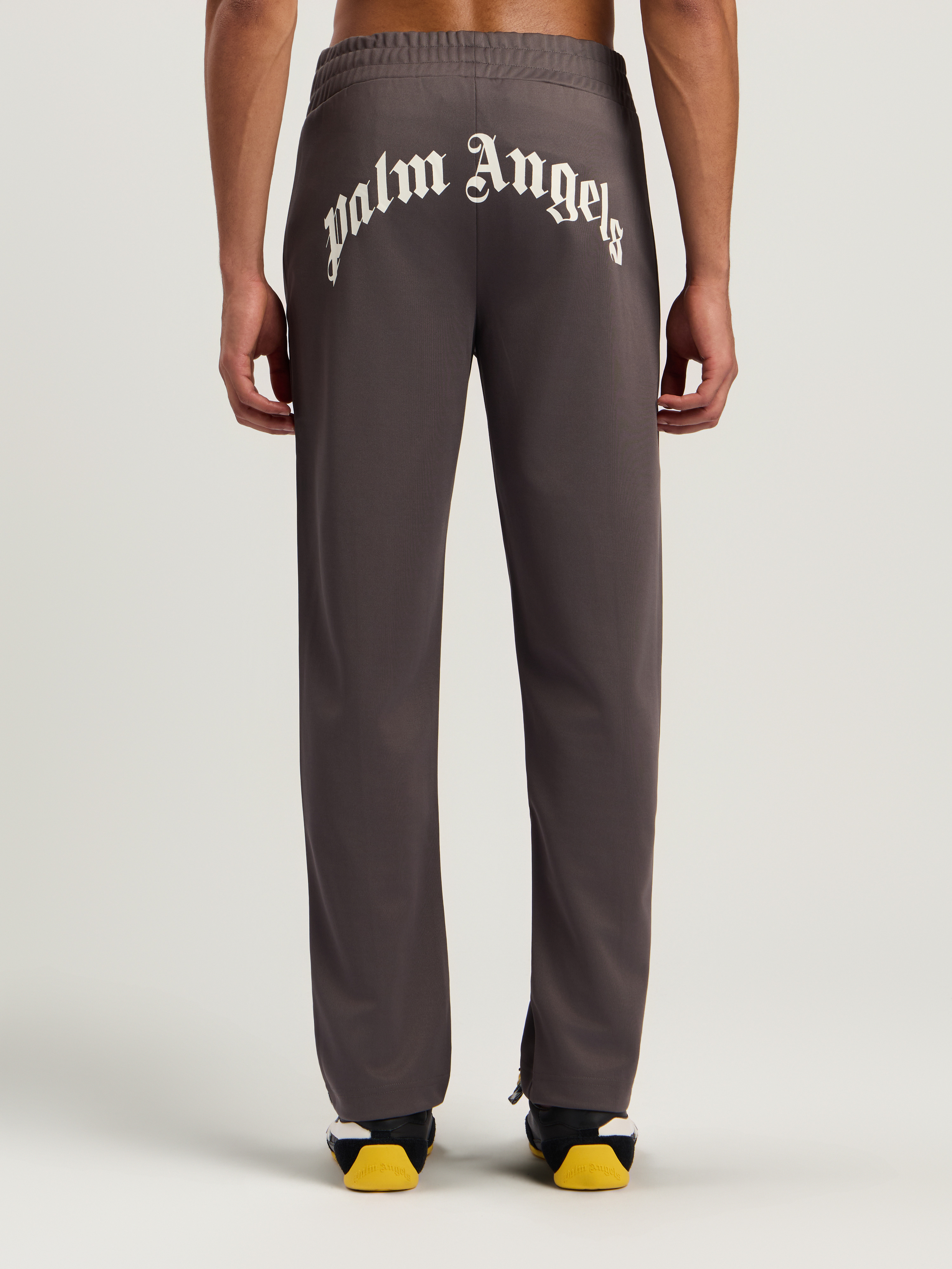 Back Curved Logo Track Pants - 5