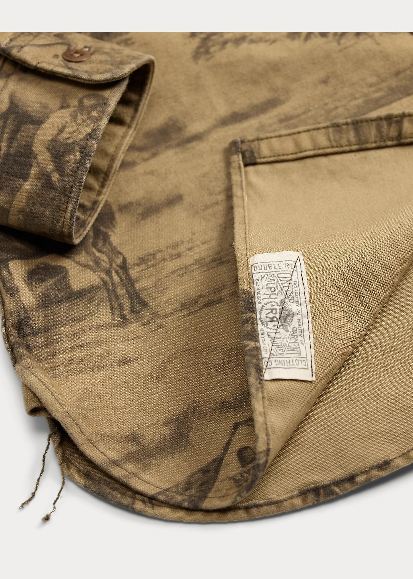 Equestrian-Print Moleskin Workshirt - 4